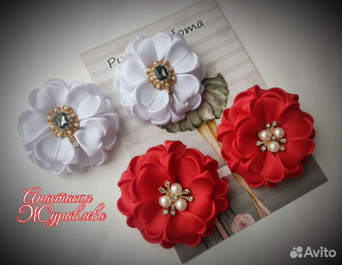 Бантики для девочек ручной работы