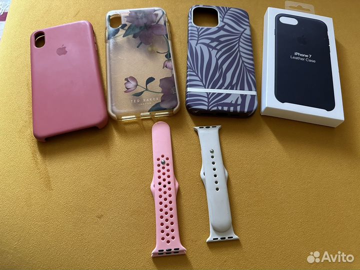 Чехлы на телефон iPhone и ремешки на часы
