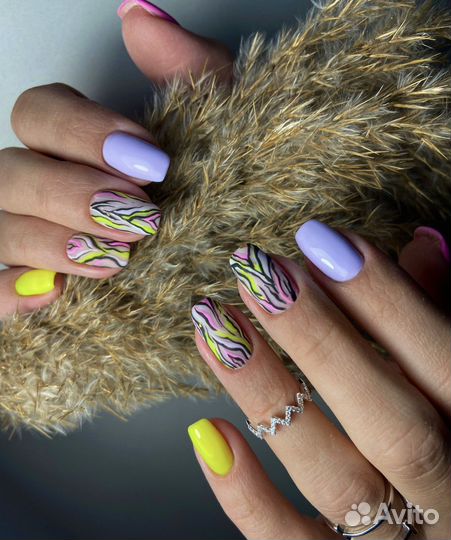Маникюр наращивание
