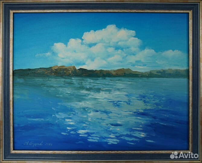 Картина маслом на холсте морской пейзаж