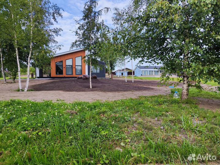 Осушение участка, озеленение