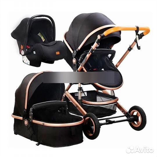 Коляска-трансформер Luxmom 530-W (3 в 1)