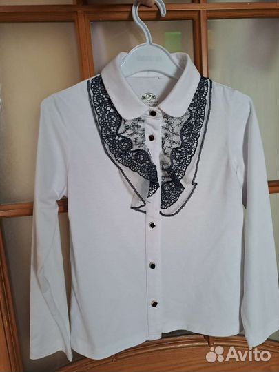 Блузка школьная 134,нарядная блузка 134