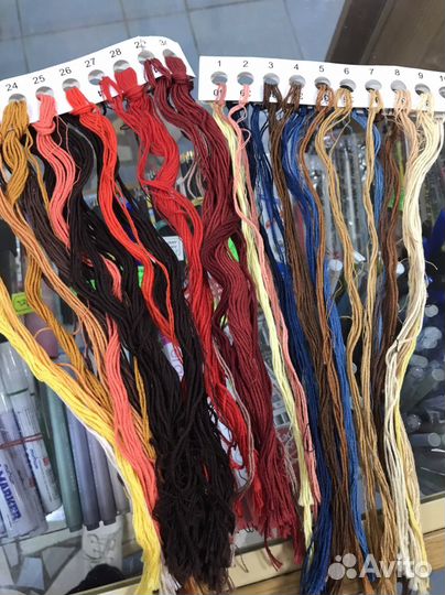 Остатки вышивки Золотое руно Девочка с куклой