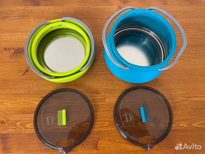 Кастрюля/ чайник складной (силикон, нержавейка)