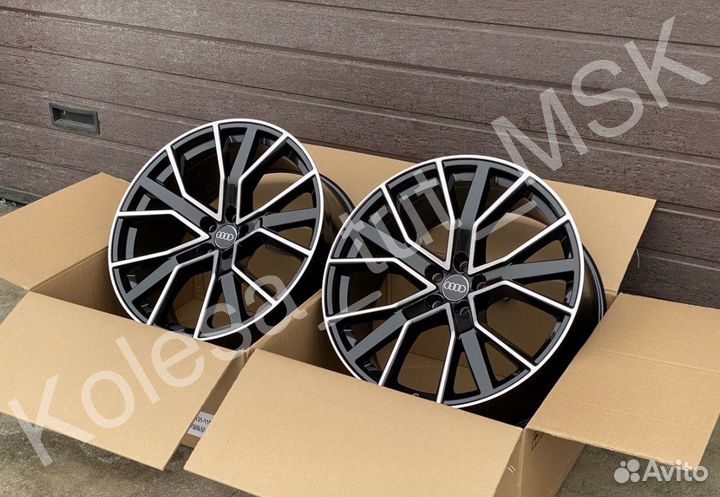 Диски Audi Skoda VW r19 5/112 Black Machined