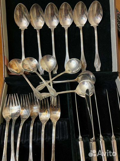 Набор столовых приборов мельхиор СССР
