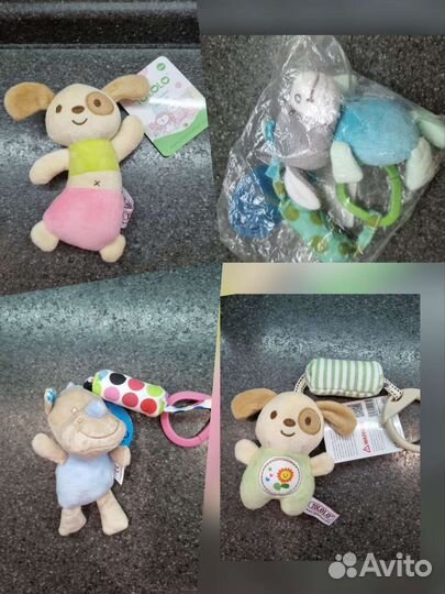 Игрушки подвески пищалки новые