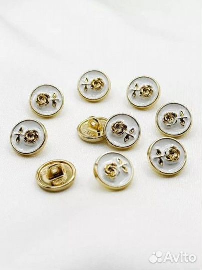 Пуговицы дизайнерские 12 мм металл