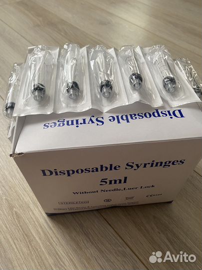 Шприцы с замком Luer Lock, 5мл