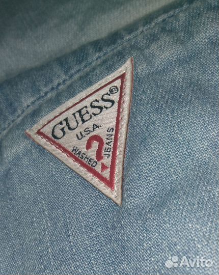 Джинсовая рубашка guess