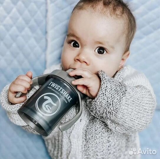 Поильник Twistshake Mini Cup 230 мл. Чёрный