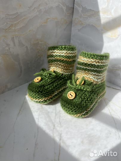 Пинетки детские вязаные ручная работа