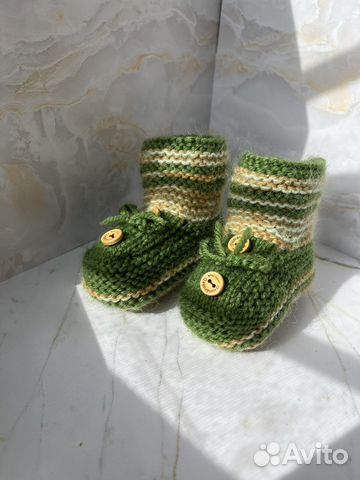 Пинетки детские вязаные ручная работа
