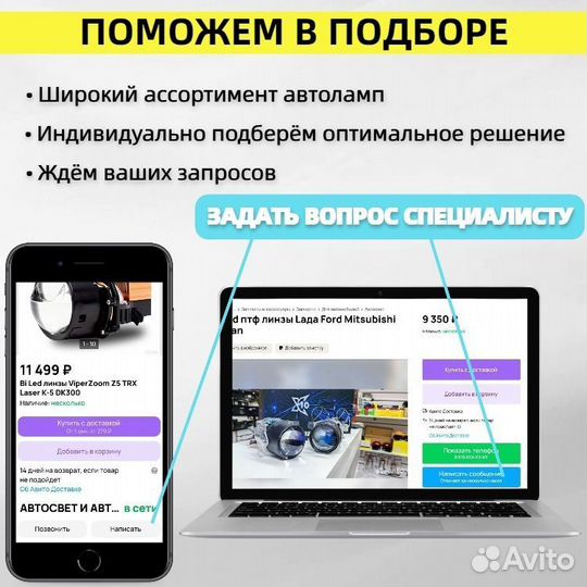 LED Canbus H4 для ламп головного света.шт