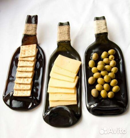 Тарелка-бутылка сервировочная