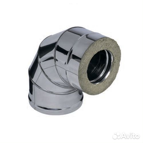 Сэндвич-колено ferrum 90гр. (430/0,5мм + оц.) Ф100