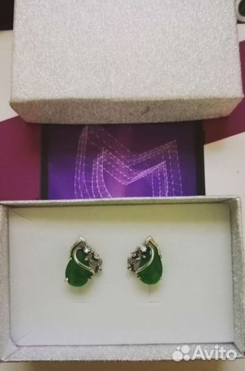 Серебряные серьги разные