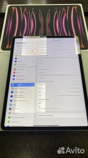 Б/у iPad Pro 12.9 (2022-6gen) +4G 256Gb sp/gr