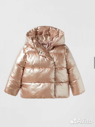 Пуховик zara оригинал 92 (18-24 мес)