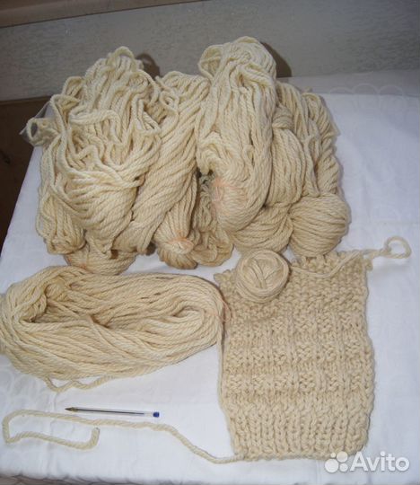 Толстая шерсть для ручного вязания