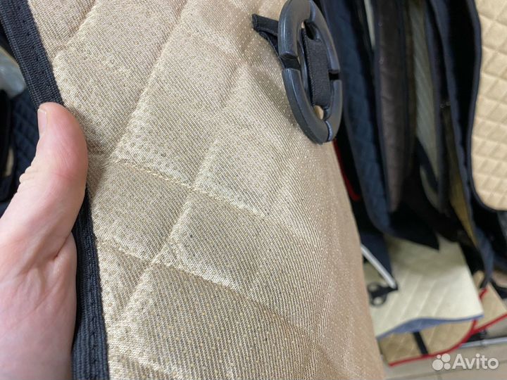 Накидки на сиденья алькантара бежевая