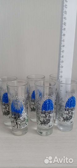 Хрустальные рюмки на ножке СССР