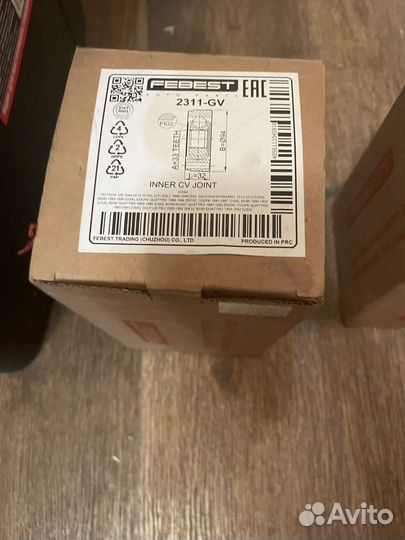 Шрус внутренний Febest 2311gv