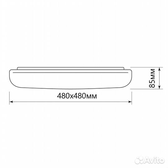 Светильник накладной AL5540 90W 41142