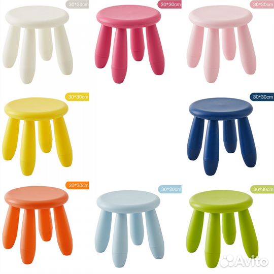 Детский пластиковый табурет (аналог Икеа Маммут)