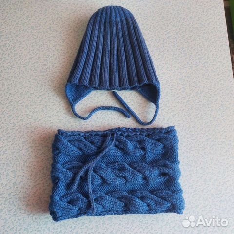 Комплект шапка и снуд детский