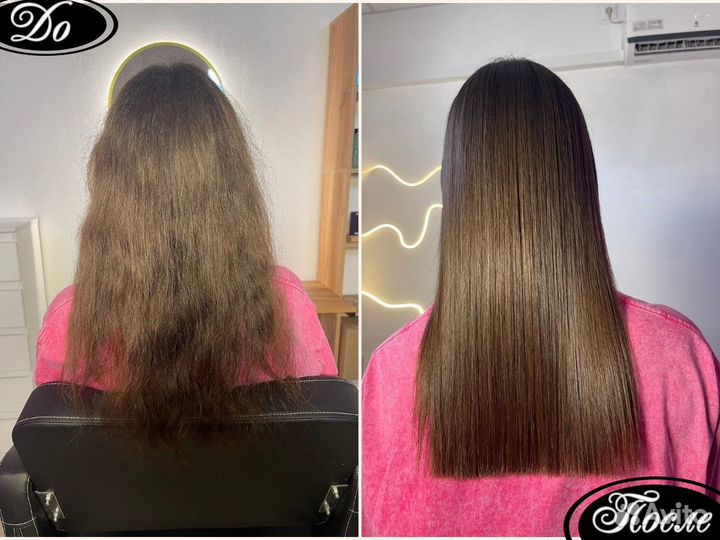 Холодное восстановление волос, кератиновое выпрямл