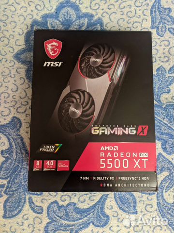 Коробка от Видеокарты Radeon RX 5500 XT