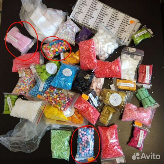 Добавки для слаймов и ногтей, эпоксидки, маникюра