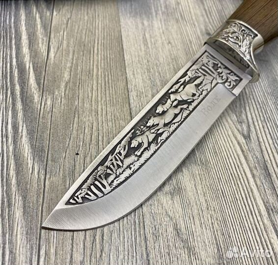 Нож Волк + ножны. Сталь 65X13. Новые