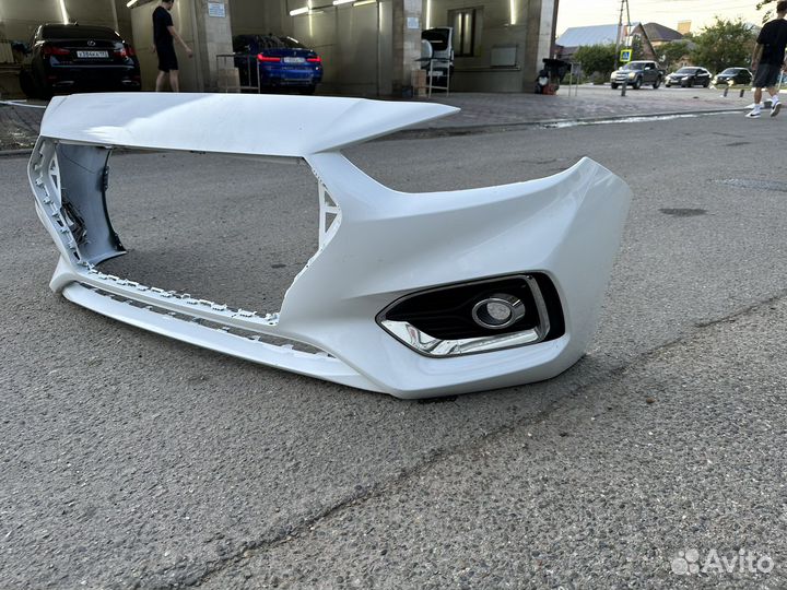 Бампер hyundai solaris 2018