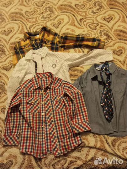 Рубашки на мальчика 4 шт