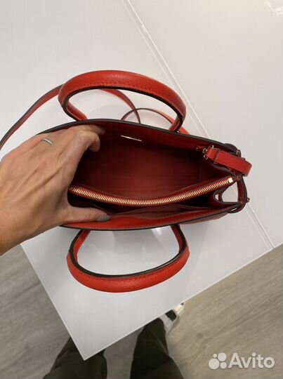 Сумка Furla женская красная натуральная кожа