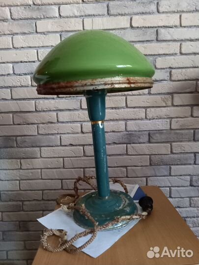 Настольная лампа сталинский ампир зелёный абажур