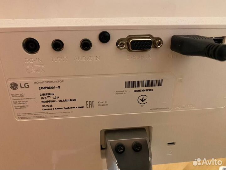 Монитор lg 24mp88hv 23.8''