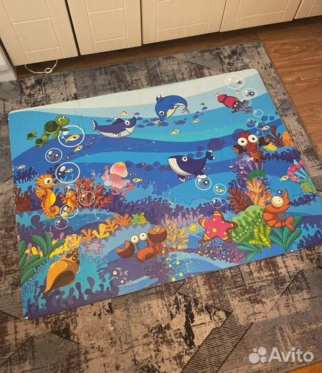 Детский коврик пазл 90*120