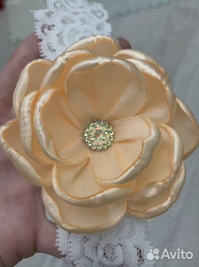 Повязка для волос с цветком 42-46