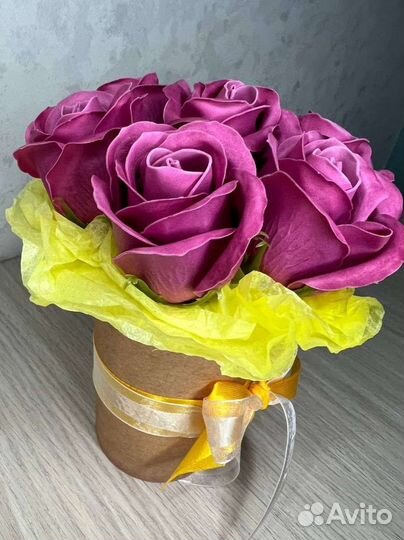 Букет из мыльных цветов