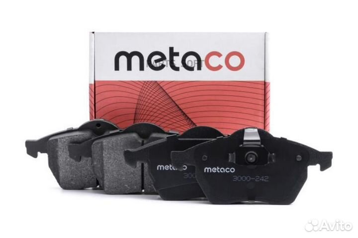 Metaco 3000-242 Колодки тормозные передние к-кт Op