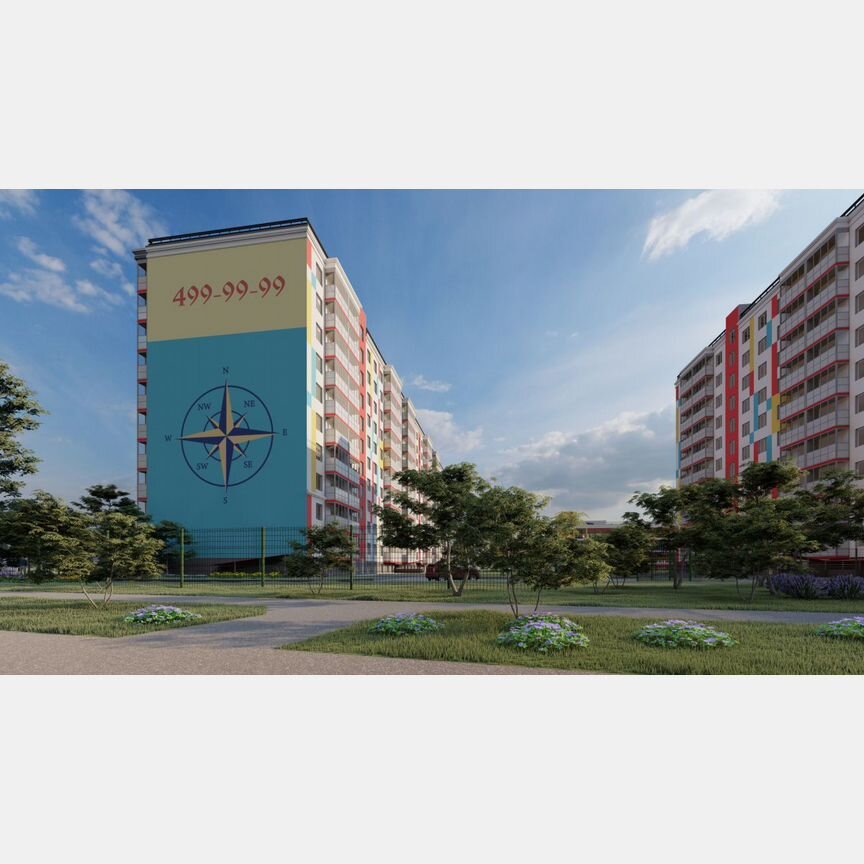 3-к. квартира, 116,8 м², 2/10 эт.
