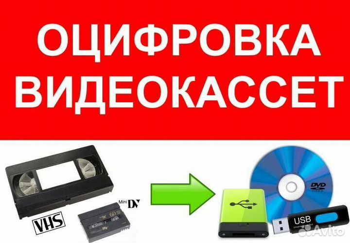 Оцифровка видеокассет всех форматов