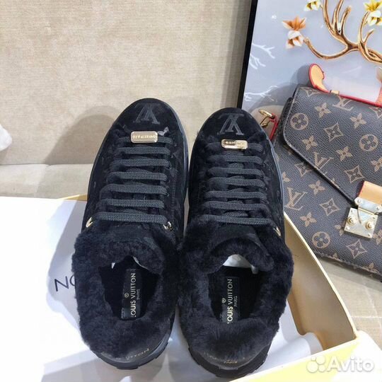Кеды с мехом Louis Vuitton