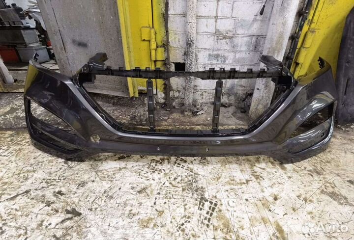 Бампер передний Hyundai Tucson 3 15-18 коричнев