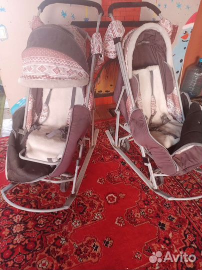 Детские санки коляска