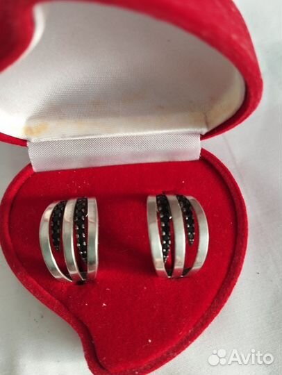 Серьги серебро